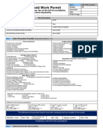 Cold Work Permit