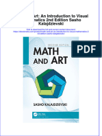 Math and Art An Introduction To Visual Mathematics 2Nd Edition Sasho Kalajdzievski Online Ebook Texxtbook Full Chapter PDF