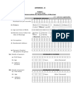 Marriage Registration Form-I