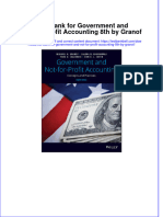 PDF Test Bank For Government and Not For Profit Accounting 8Th by Granof Online Ebook Full Chapter