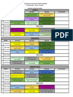 Horario Cursos de Marzo 2024 - 2025