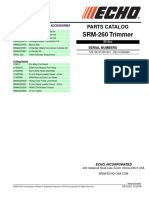 srm260 Parts Catalog Serial Numbers s81213001001s81213999999