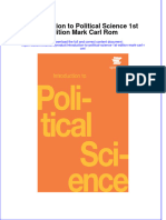 Ebook Introduction To Political Science 1St Edition Mark Carl Rom Online PDF All Chapter