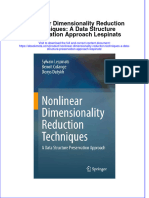 Ebook Nonlinear Dimensionality Reduction Techniques A Data Structure Preservation Approach Lespinats Online PDF All Chapter