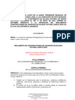 Reglamento de Construcciones Del Municipio Salinas Victoria