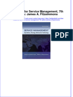 PDF Test Bank For Service Management 7Th Edition James A Fitzsimmons Online Ebook Full Chapter