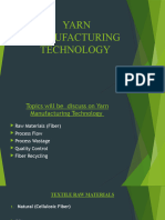 Training On Yarn Manufacturing Technology