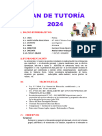 Plan de Tutoria 6 Grado 2024