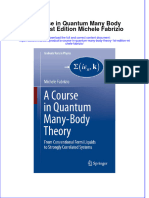 Full Ebook of A Course in Quantum Many Body Theory 1St Edition Michele Fabrizio Online PDF All Chapter