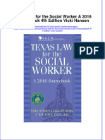 Texas Law For The Social Worker A 2016 Sourc4Th Edition Vicki Hansen Online Ebook Texxtbook Full Chapter PDF