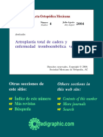 Artroplastia de Cadera y Rodilla