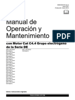 Manual de Operación y Mantenimiento Motor CAT C4.4 Grupo Electrógeno - SSBU9238-05