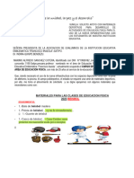 Requerimiento de Educacion Fisica