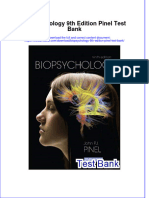 Full Biopsychology 9Th Edition Pinel Test Bank Online PDF All Chapter