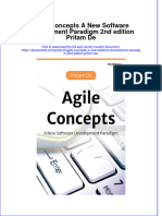 Full Ebook of Agile Concepts A New Software Development Paradigm 2Nd Edition Pritam de Online PDF All Chapter