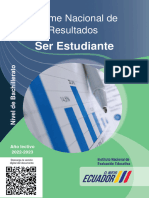 Informe Nacional de Resultados: Ser Estudiante