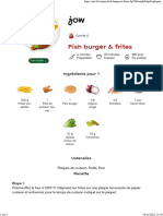 Jow - Imprimer Recette Fish Burger & Frites