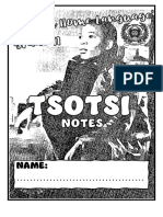 Grade 11 Tsotsi Booklets