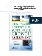 Ebook Renewable Energy For Sustainable Growth Assessment 1St Edition Nayan Kumar Online PDF All Chapter