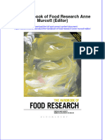 Ebook The Handbook of Food Research Anne Murcott Editor Online PDF All Chapter