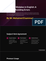 Common Mistakes in English A Guide To Avoiding Errors