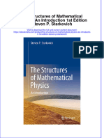 The Structures of Mathematical Physics An Introduction 1St Edition Steven P Starkovich Online Ebook Texxtbook Full Chapter PDF