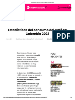 Estadísticas Del Consumo Del Café en Colombia 2022