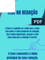 Tese Da Redaçãodo Enem