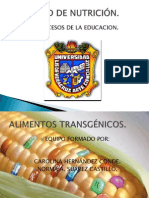 AlimentoS TRANSGENICOS