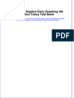 Full Beginning Algebra Early Graphing 4Th Edition Tobey Test Bank Online PDF All Chapter