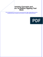 Full Biochemistry Concepts and Connections 1St Edition Appling Test Bank Online PDF All Chapter