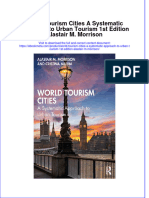 World Tourism Cities A Systematic Approach To Urban Tourism 1St Edition Alastair M Morrison Online Ebook Texxtbook Full Chapter PDF