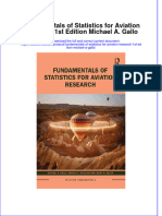 Full Ebook of Fundamentals of Statistics For Aviation Research 1St Edition Michael A Gallo Online PDF All Chapter