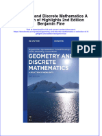 Full Ebook of Geometry and Discrete Mathematics A Selection of Highlights 2Nd Edition Benjamin Fine Online PDF All Chapter