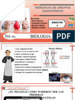 Herencia de Grupos Sanguíneos: Biologia 3ro