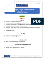 CA Final Audit List of Important Topivs May 2024 by CA Rishabh Jain