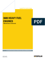 3600 Heavy Fuel Engines Maintenenace-Intervals