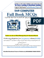 1st Year COMPUTER Full Book Solved MCQs by Bismillah Academy 0300-7980055