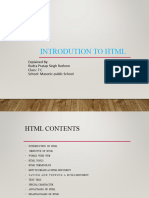 Introdution To HTML