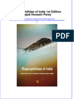 Full Ebook of Rhyacophilidae of India 1St Edition Sajad Hussain Parey Online PDF All Chapter