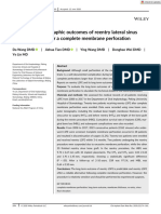 Clinical and Radiographic Outcomes of Reentry Lateral Sinus Floor Elevation After A Complete Membrane Perforation