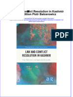 Full Ebook of Law and Con Ict Resolution in Kashmir 1St Edition Piotr Balcerowicz Online PDF All Chapter