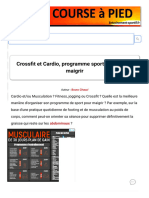 Crossfit Et Cardio, Meilleur Programme Pour Maigrir