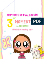 Reportes de Evaluación 3er Momento 3er Grado Nem