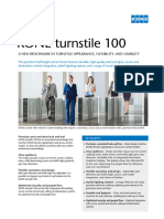 KONE Turnstile 100: A New Benchmark in Turnstile Appearance, Flexibility, and Usability