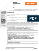 Actividad #04 - Trabajo