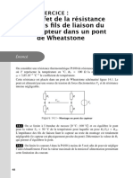 E: Effet de La Résistance Des Fils de Liaison Du Capteur Dans Un Pont de Wheatstone