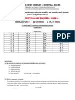 4TH B 9 Computing Mock Marking Scheme