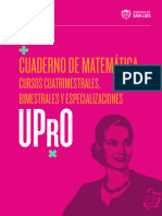 Cuaderno de Nivelación Matemática para Interior - Cursos Cuatrimestrales, Bimestrales y Especializaciones