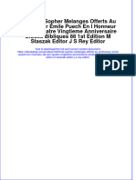 PDF of Hokhmat Sopher Melanges Offerts Au Professeur Emile Puech en L Honneur de Son Quatre Vingtieme Anniversaire Etudes Bibliques 88 1St Edition M Staszak Editor J S Rey Editor Full Chapter Ebook